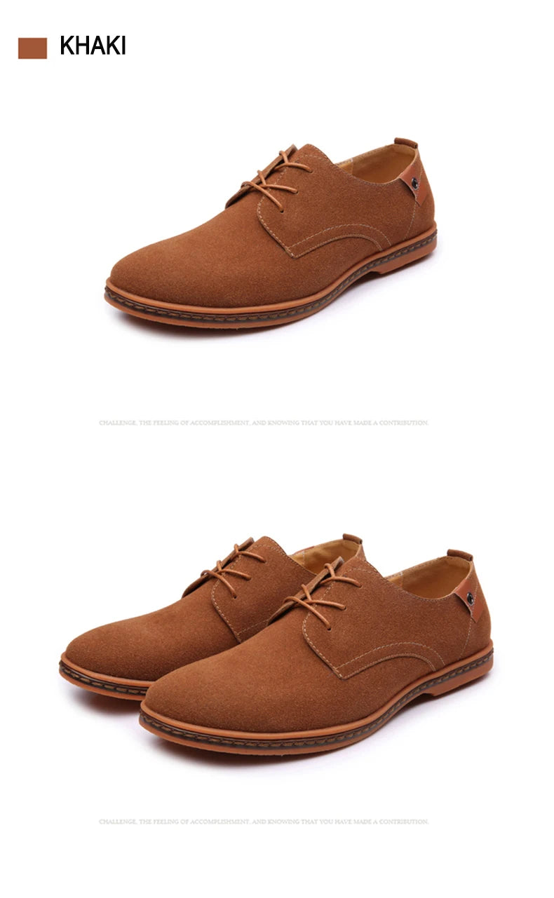 Men Shoes Suede Leather Casual Shoes Classic Comfortable Footwear Dress Shoes