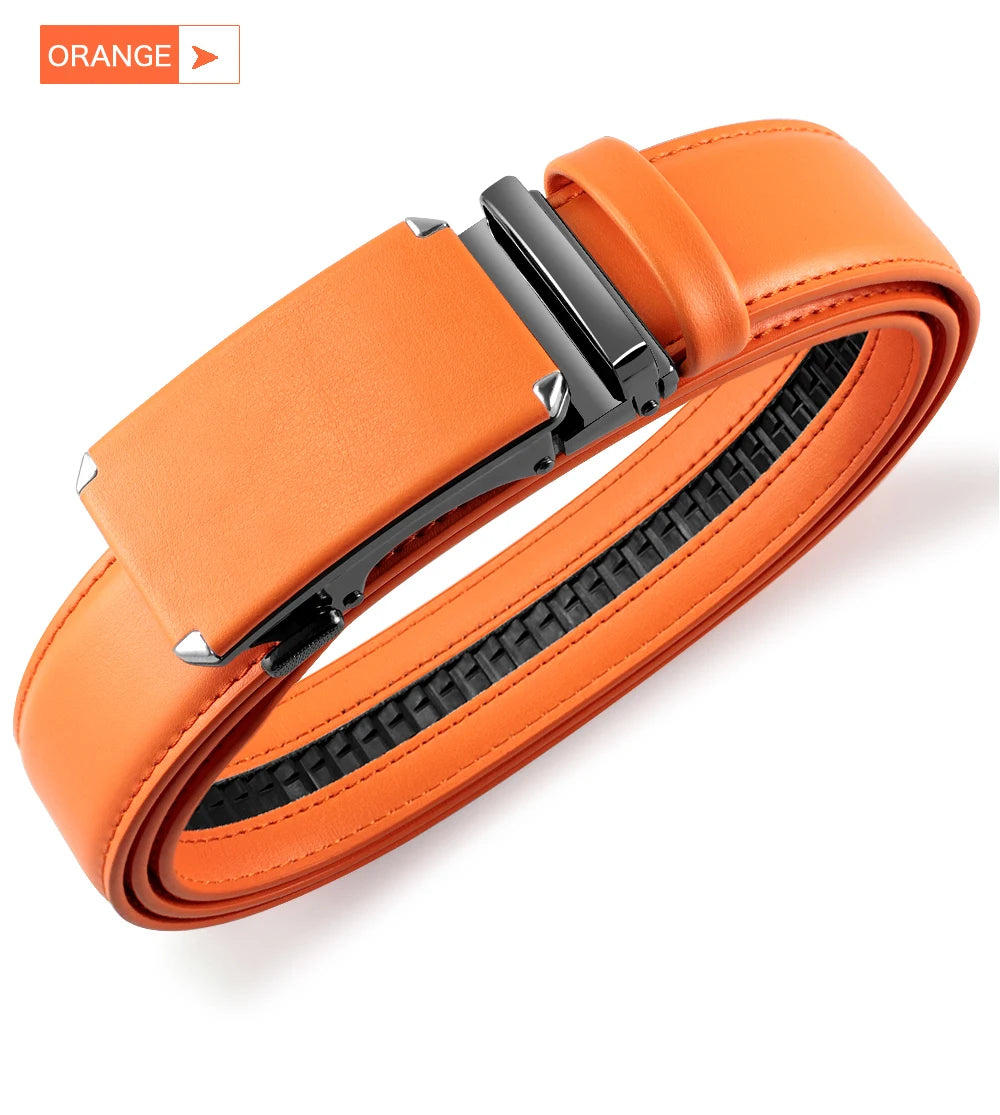 Men Genuine Leather Belt DOOPAI Metal Buckle Adjustment Adjustable Leather Belt