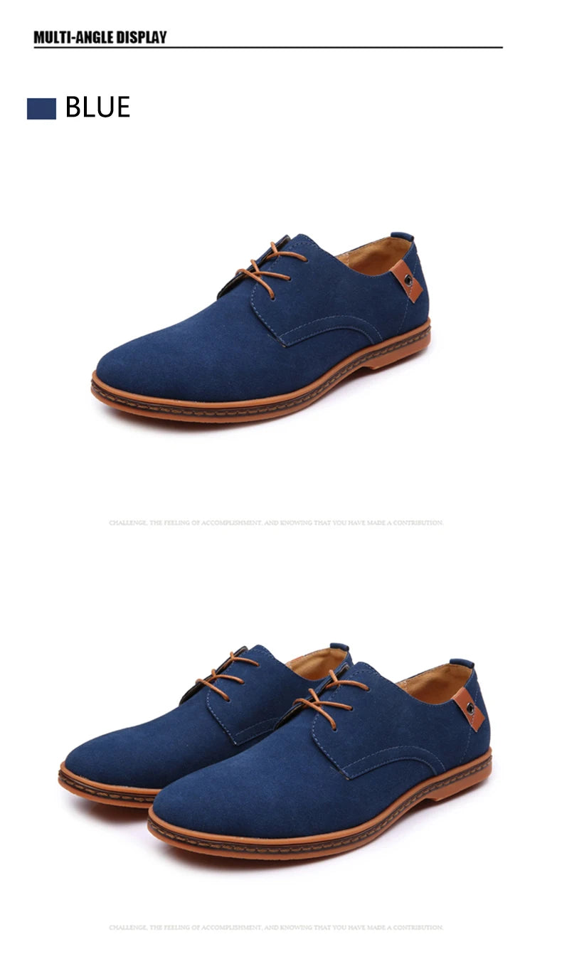 Men Shoes Suede Leather Casual Shoes Classic Comfortable Footwear Dress Shoes