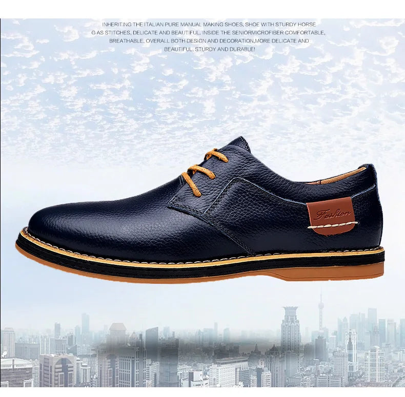 Men Shoes Genuine Leather Men Casual Moccasins Comfortable Fashion Office Male Footwear