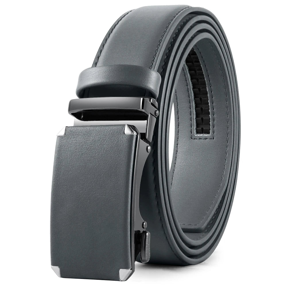 Men Genuine Leather Belt DOOPAI Metal Buckle Adjustment Adjustable Leather Belt