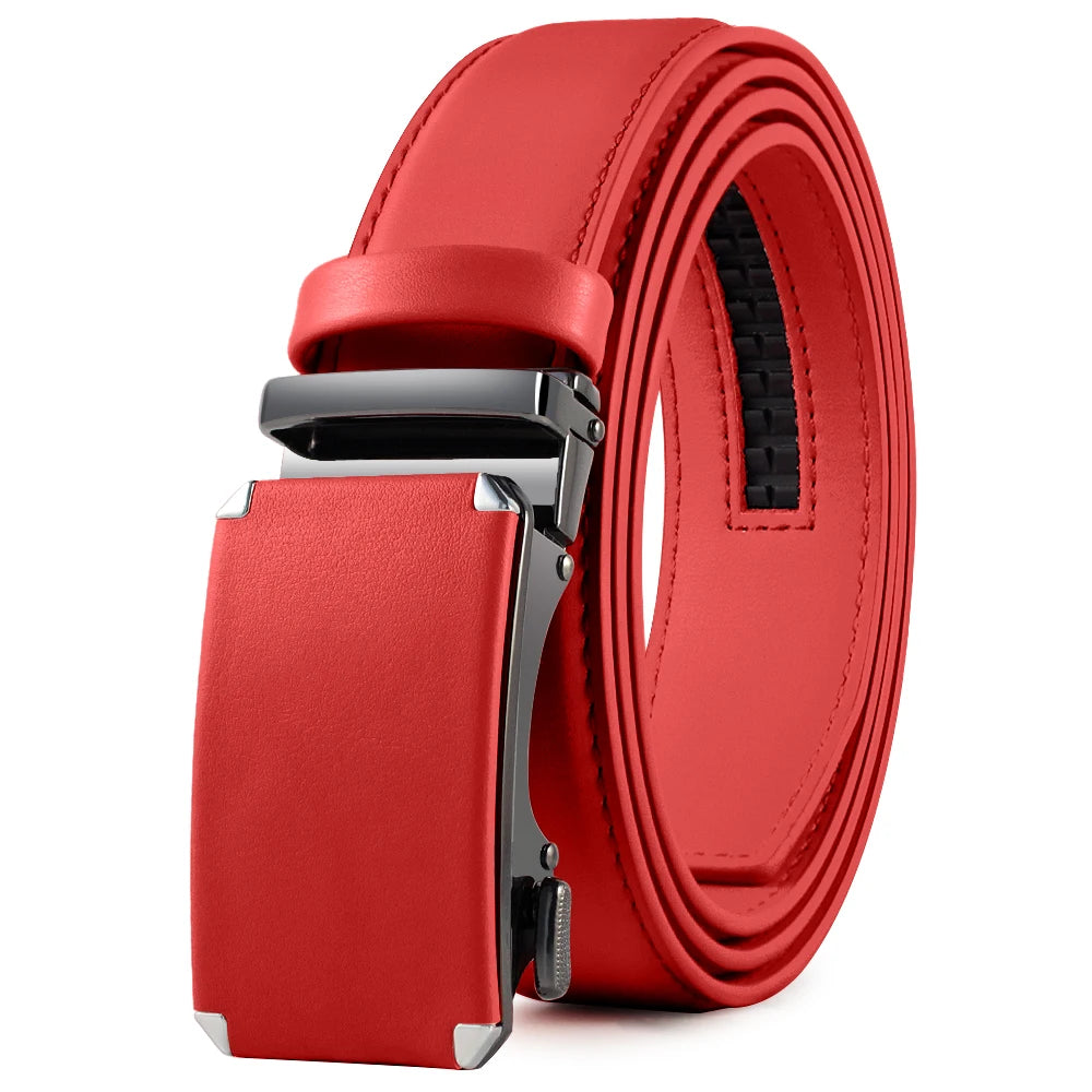 Men Genuine Leather Belt DOOPAI Metal Buckle Adjustment Adjustable Leather Belt