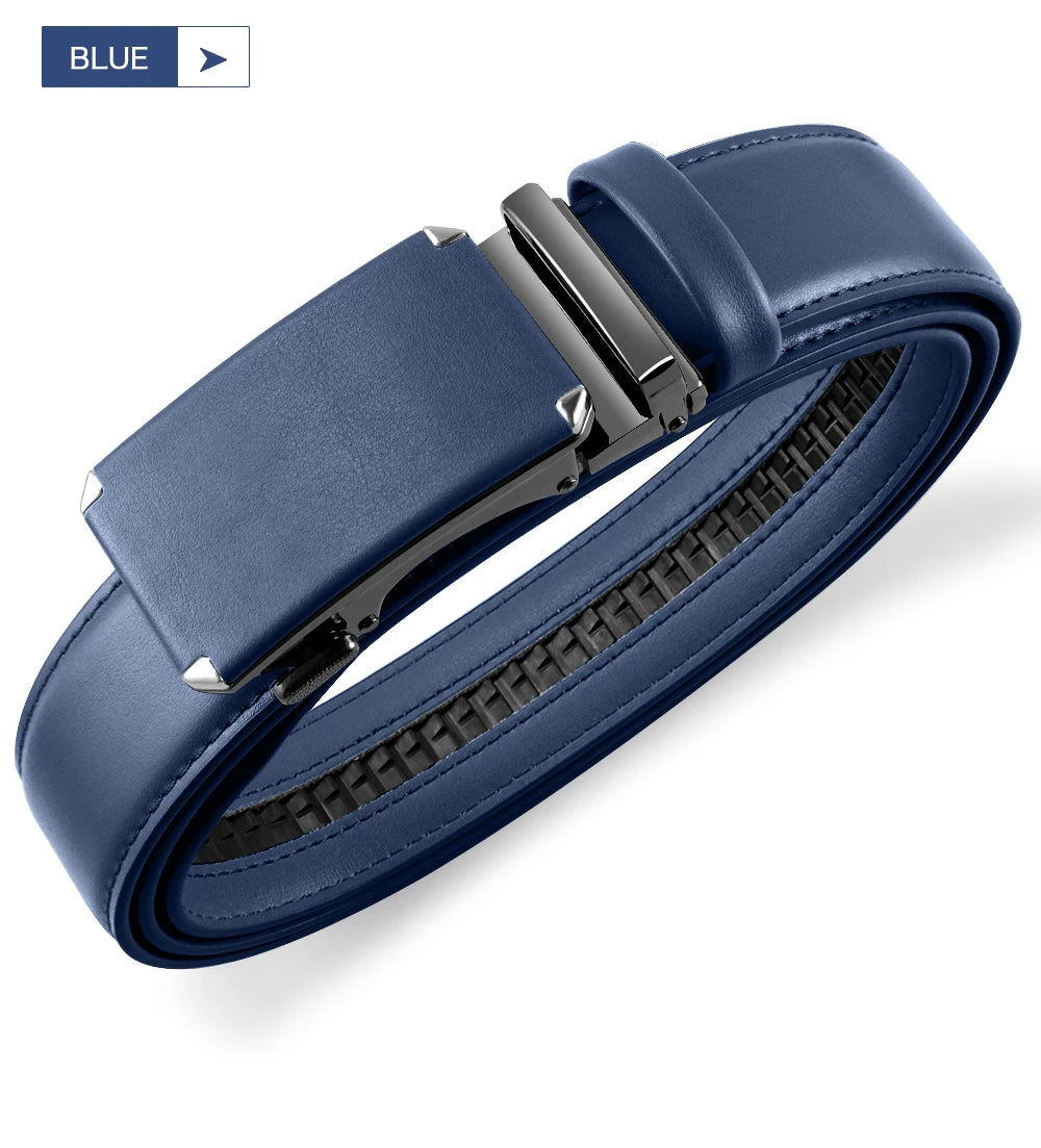 Men Genuine Leather Belt DOOPAI Metal Buckle Adjustment Adjustable Leather Belt