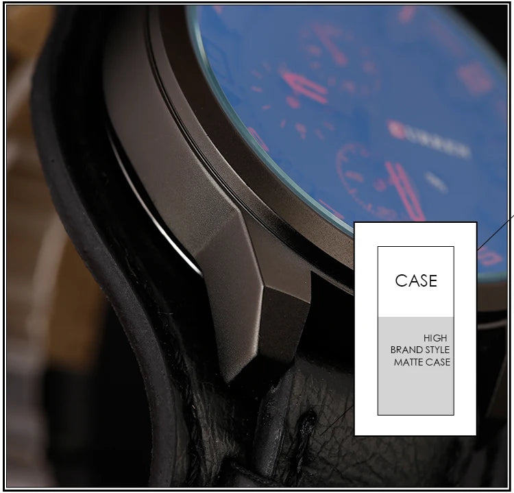 Men Watches Curren 8225 Quartz Watches Leather Clock Watch Relogio Masculino