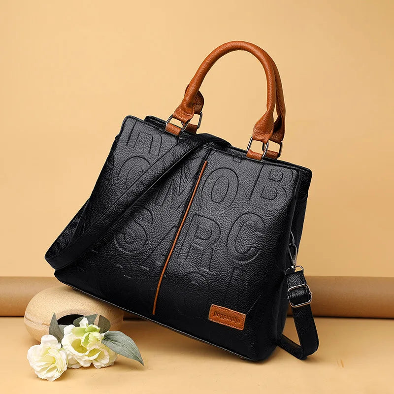 Women's Hand Bags PU Leather Casual Crossbody for Women Ladies Tote Handbag