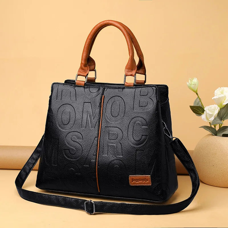 Women's Hand Bags PU Leather Casual Crossbody for Women Ladies Tote Handbag