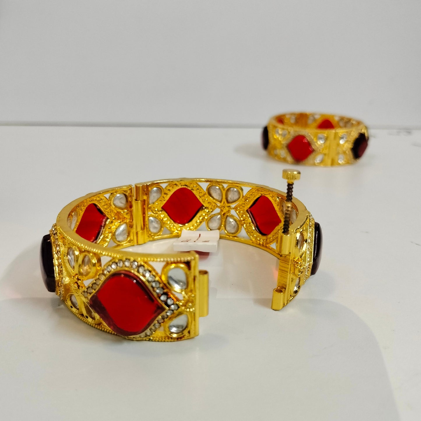 A1 Bangals (Kadha) Jewelry for Women (2 Pcs Set) or (Pair) Elegant Classic & Majestic Stylish Look for Festival & Celebration YY-AJ-B0001