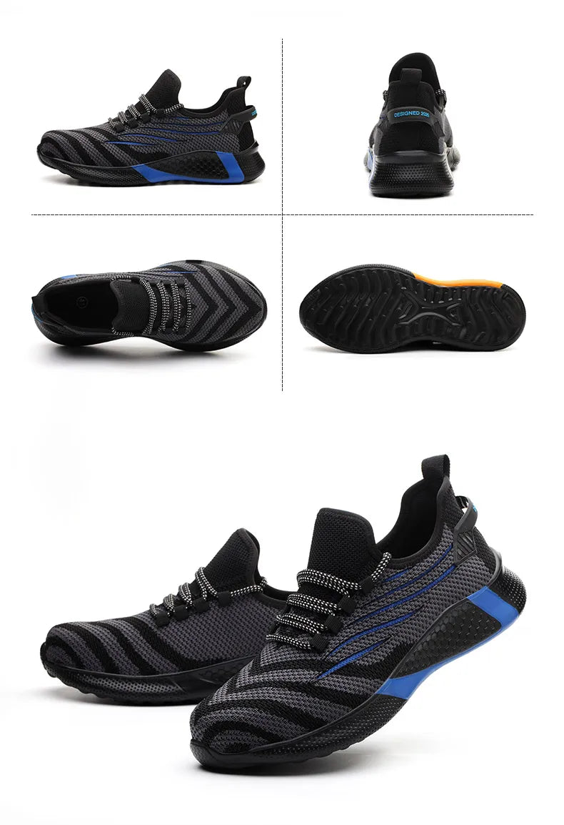 Men Safety Shoes Anti-puncture Work Place Sneakers Indestructible Men Boots