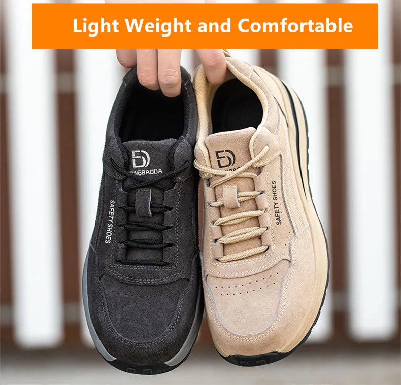 Safety Shoes Breathable Work Shoes Anti Stab sneakers Style Indestructible Shoes Anti Smashing