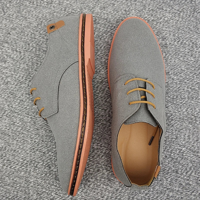 Men Shoes Suede Leather Casual Shoes Classic Comfortable Footwear Dress Shoes