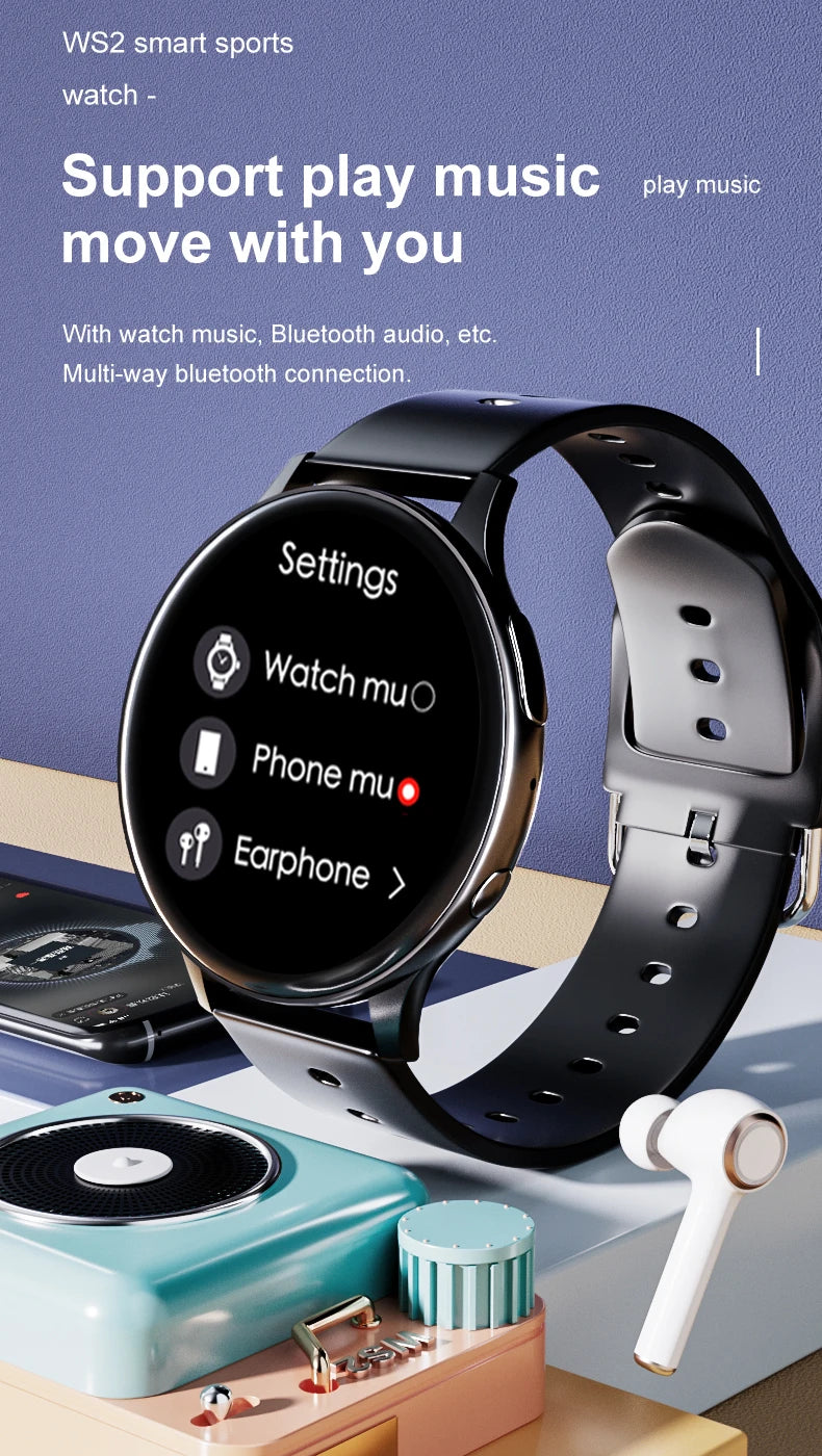 LIGE Smart Watch Women Support Recording 1G Local Music Playback Answer Call Watch Waterproof Smartwatch