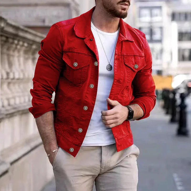 Men's Jean Jackets Streetwear Casual Cotton Classic Slim Denim Coat Male Brand Clothes Cowboy Jacket Hip-hop Ropa Para Hombre