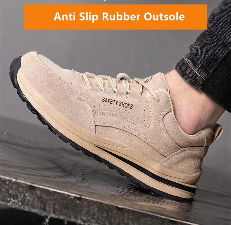 Safety Shoes Breathable Work Shoes Anti Stab sneakers Style Indestructible Shoes Anti Smashing