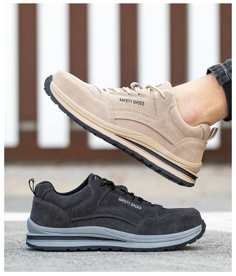 Safety Shoes Breathable Work Shoes Anti Stab sneakers Style Indestructible Shoes Anti Smashing