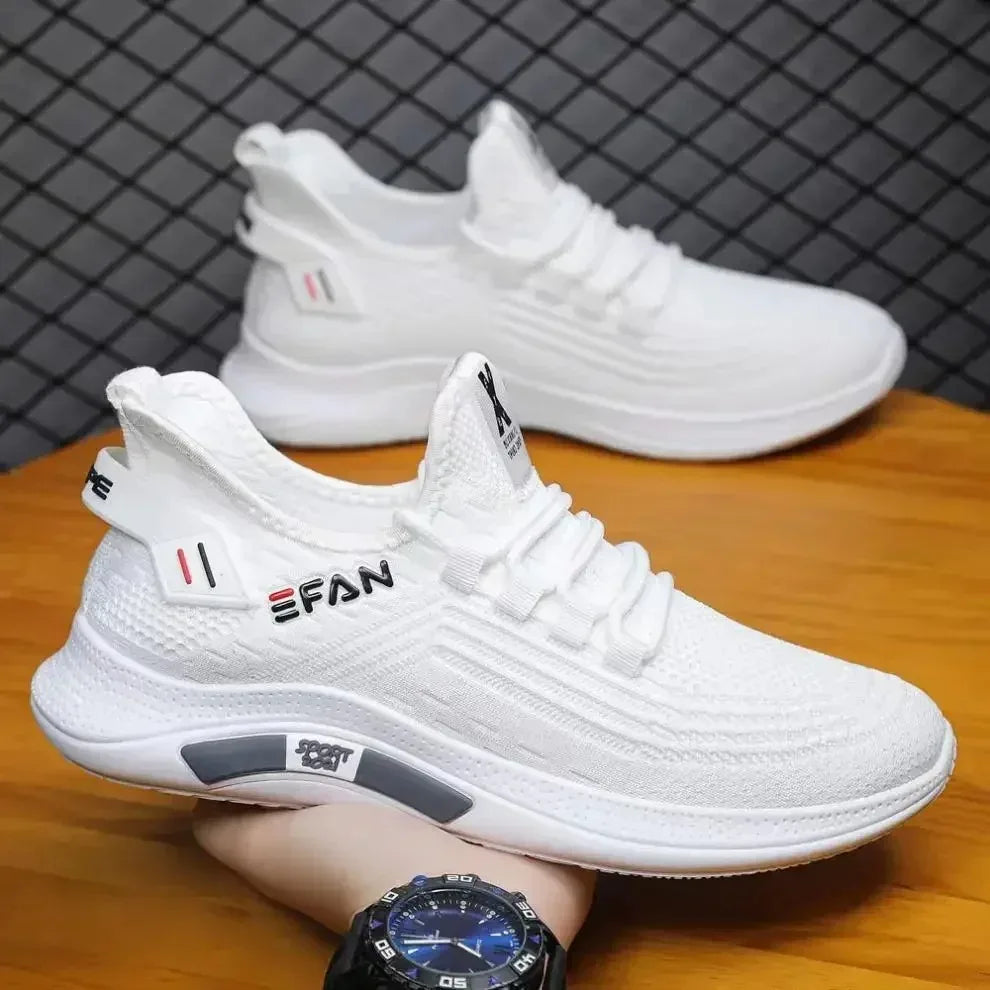 Men's Shoes Sneakers Breathable Non-slip Men Shoes Lace Up Running Shoes