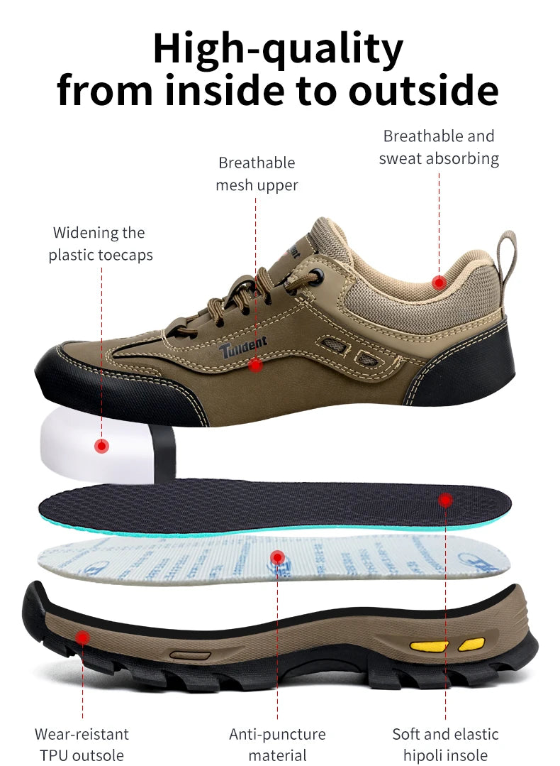 Men Safety Boots Anti-smash Anti-puncture Work Shoes Sneakers Style Indestructible 10kv Boots
