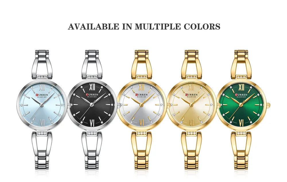 Women Watch CURREN Quartz Watch Charming Stainless Steel Women's Wristwatches