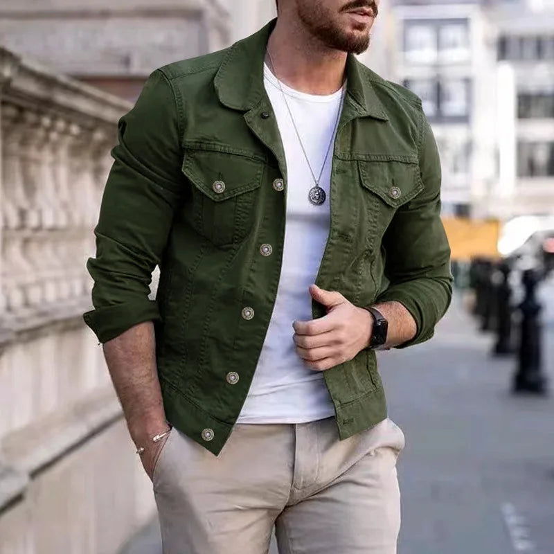 Men's Jean Jackets Streetwear Casual Cotton Classic Slim Denim Coat Male Brand Clothes Cowboy Jacket Hip-hop Ropa Para Hombre