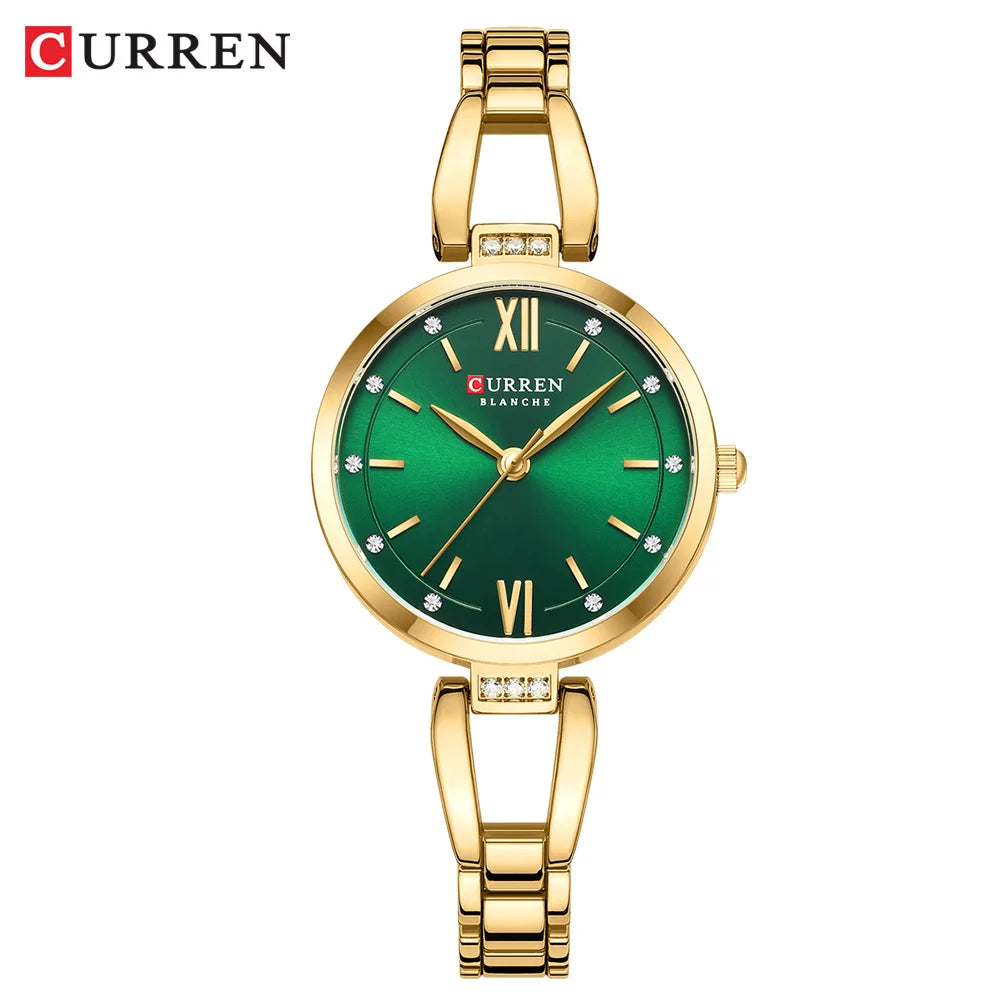 Women Watch CURREN Quartz Watch Charming Stainless Steel Women's Wristwatches