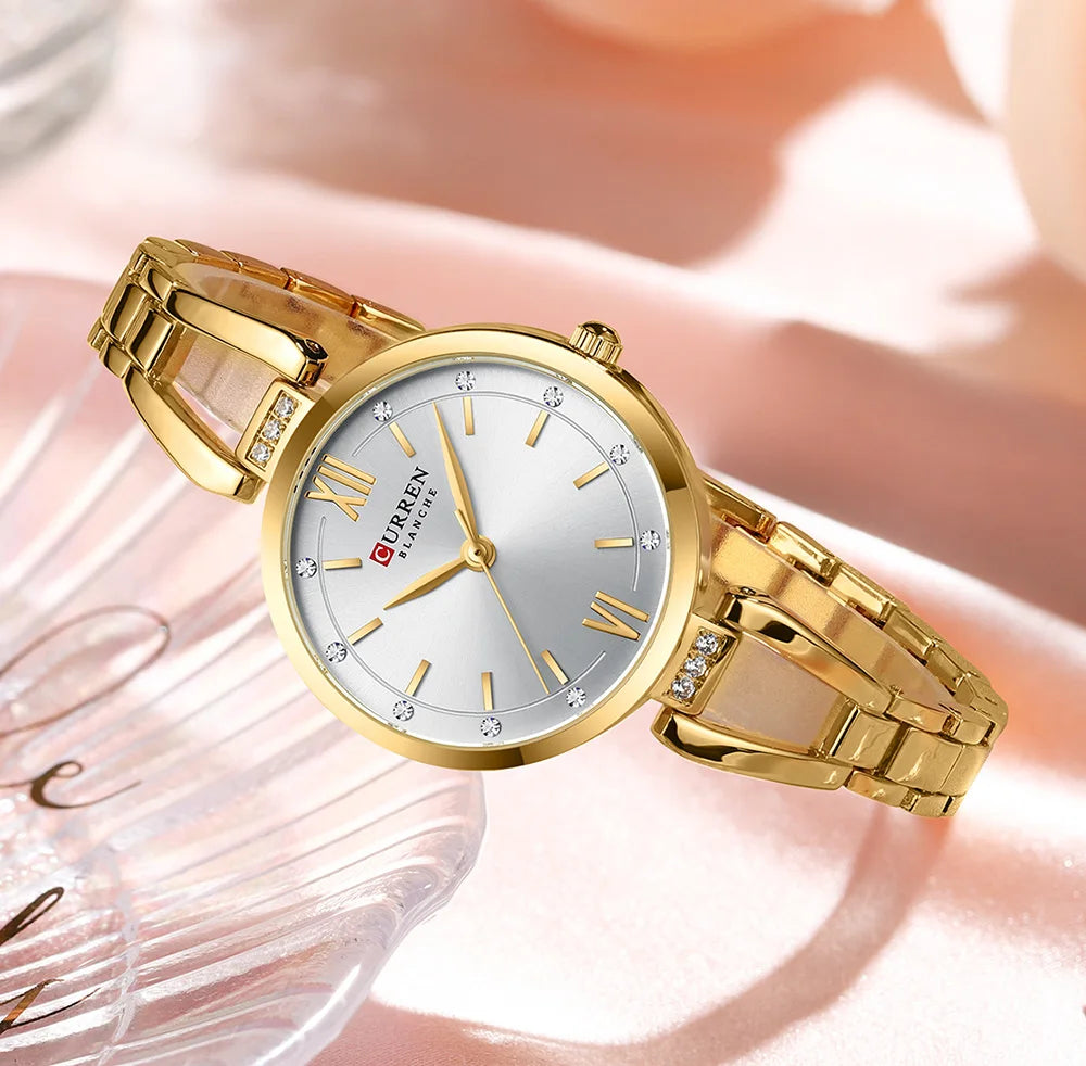 Women Watch CURREN Quartz Watch Charming Stainless Steel Women's Wristwatches