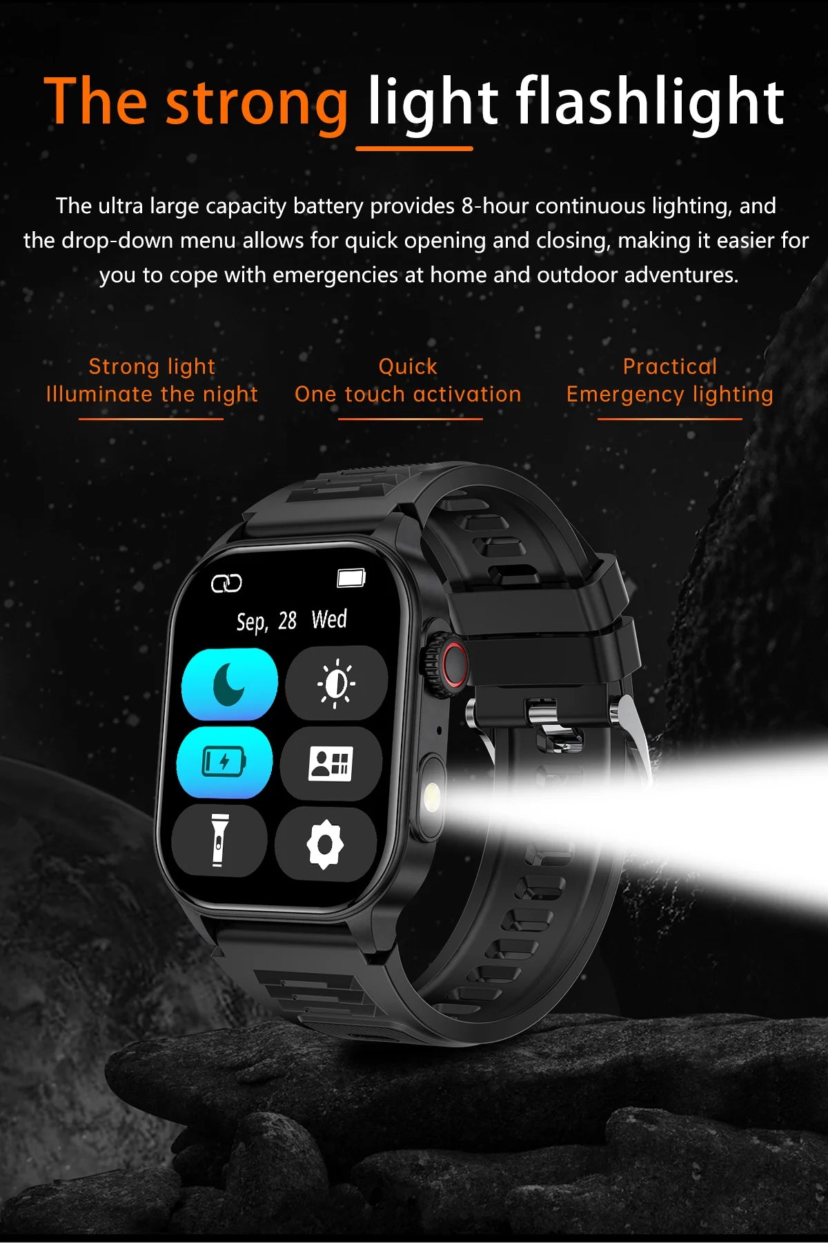 LIGE Smart Watch For Men Women 2.01" HD Display Health Monitor Sport Fitness Watches AI Voice Bluetooth Call Smartwatch Men