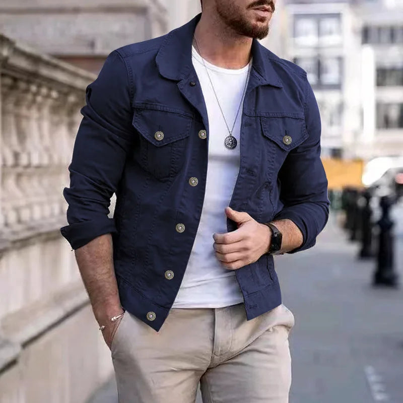 Men's Jean Jackets Streetwear Casual Cotton Classic Slim Denim Coat Male Brand Clothes Cowboy Jacket Hip-hop Ropa Para Hombre