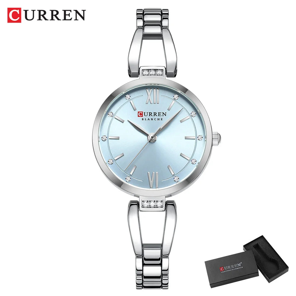 Women Watch CURREN Quartz Watch Charming Stainless Steel Women's Wristwatches