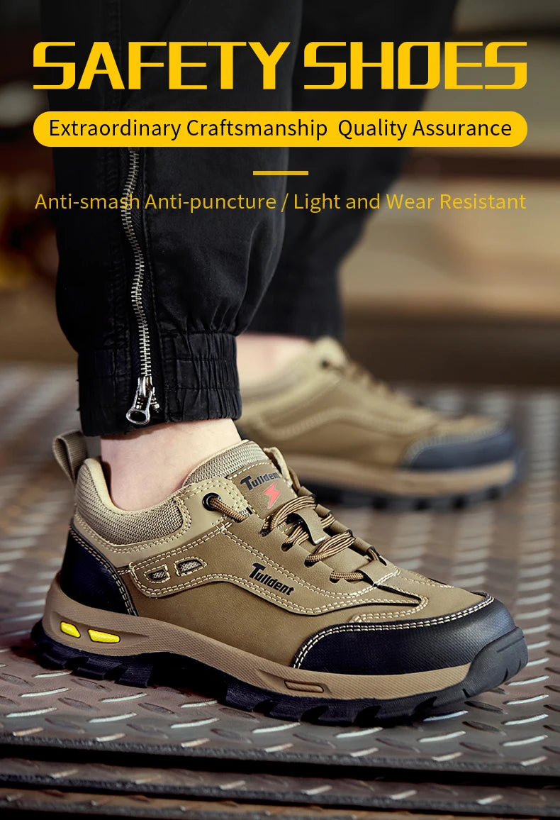 Men Safety Boots Anti-smash Anti-puncture Work Shoes Sneakers Style Indestructible 10kv Boots