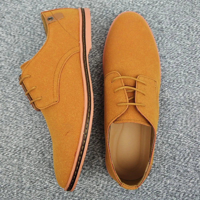 Men's Dress Shoes Classic Leather Casual Business Men Shoes Italian Oxford Shoes for Men Black Flats Footwear Size 46