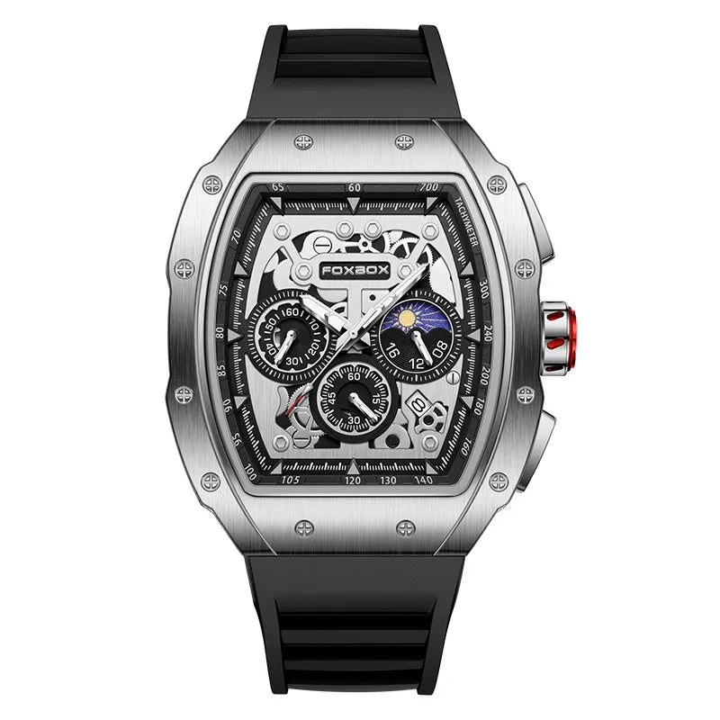 LIGE Men Watches Waterproof FOXBOX Top Brand Luxury Military Quartz Watch Sport Chronograph