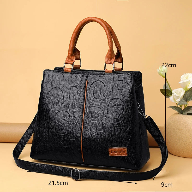 Women's Hand Bags PU Leather Casual Crossbody for Women Ladies Tote Handbag