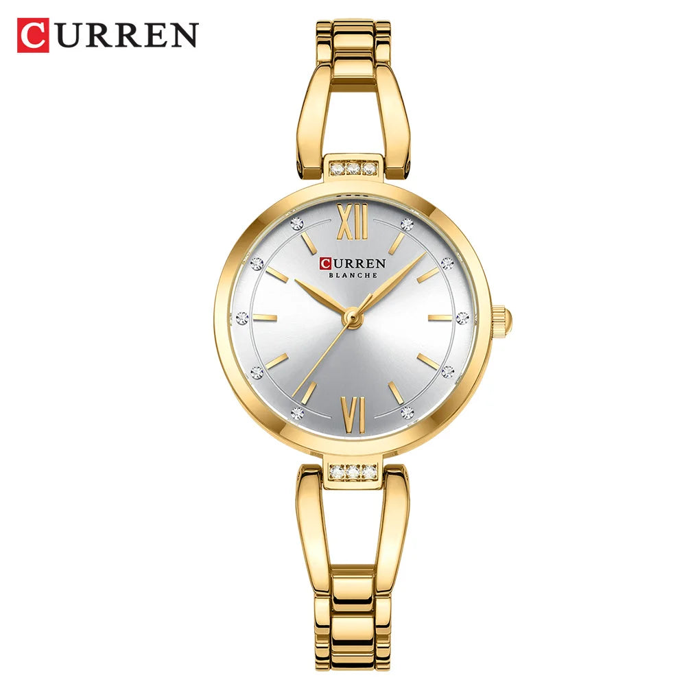 Women Watch CURREN Quartz Watch Charming Stainless Steel Women's Wristwatches