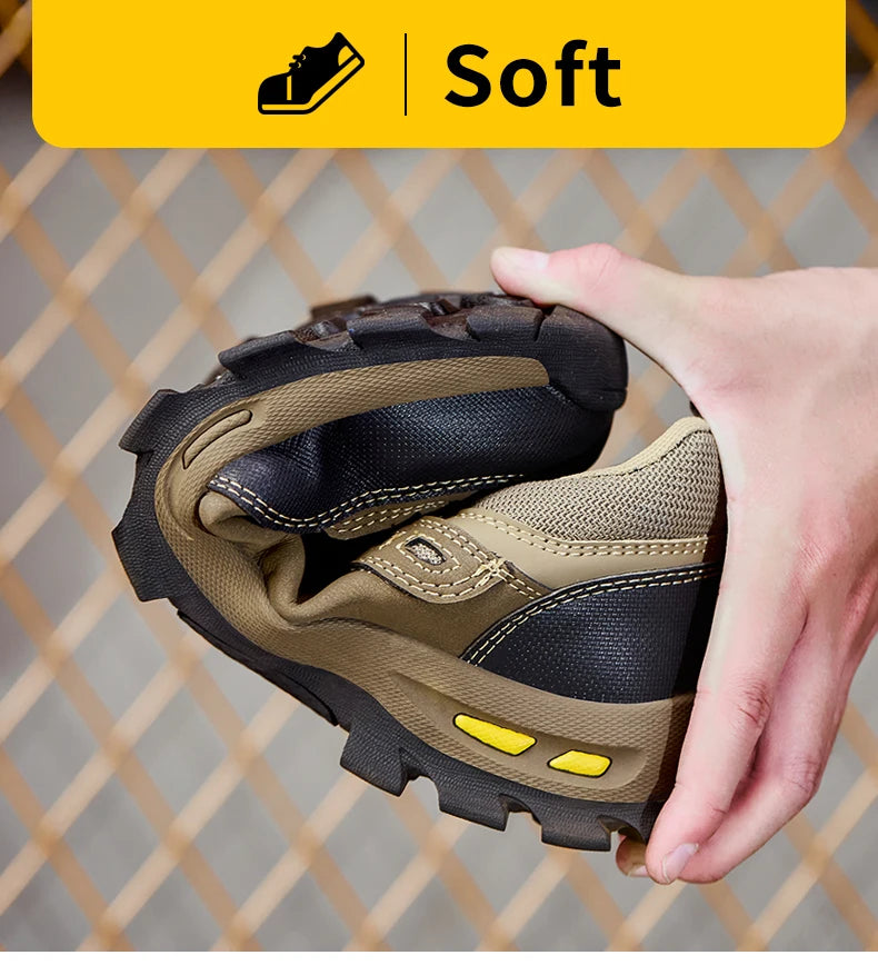 Men Safety Boots Anti-smash Anti-puncture Work Shoes Sneakers Style Indestructible 10kv Boots