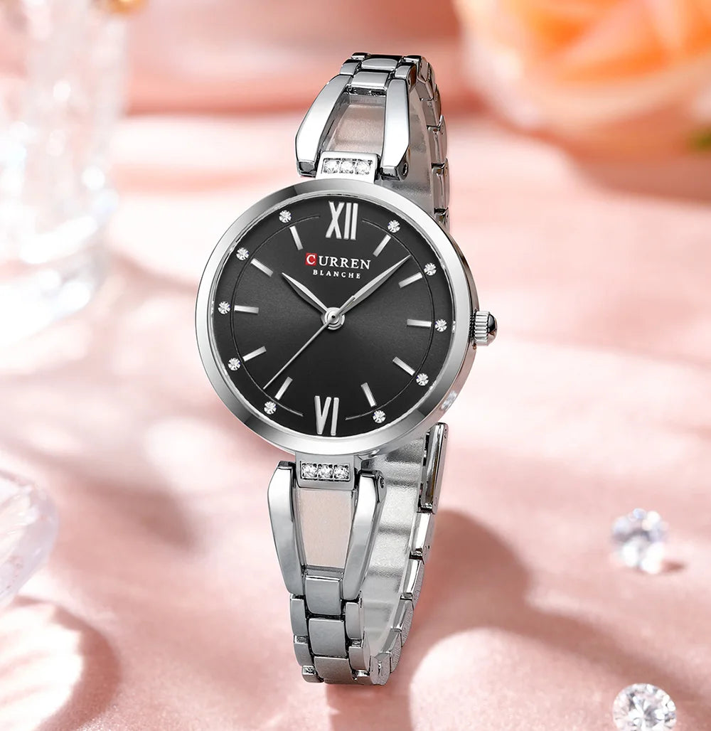Women Watch CURREN Quartz Watch Charming Stainless Steel Women's Wristwatches
