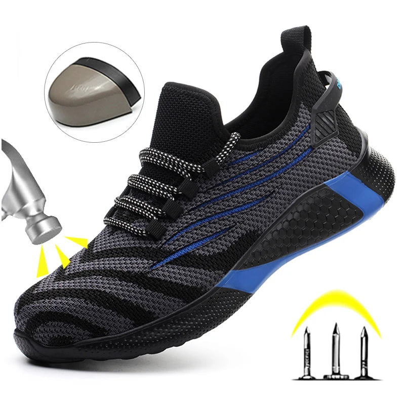 Men Safety Shoes Anti-puncture Work Place Sneakers Indestructible Men Boots