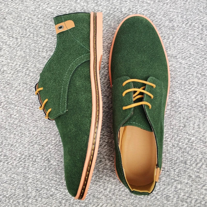 Men Shoes Suede Leather Casual Shoes Classic Comfortable Footwear Dress Shoes