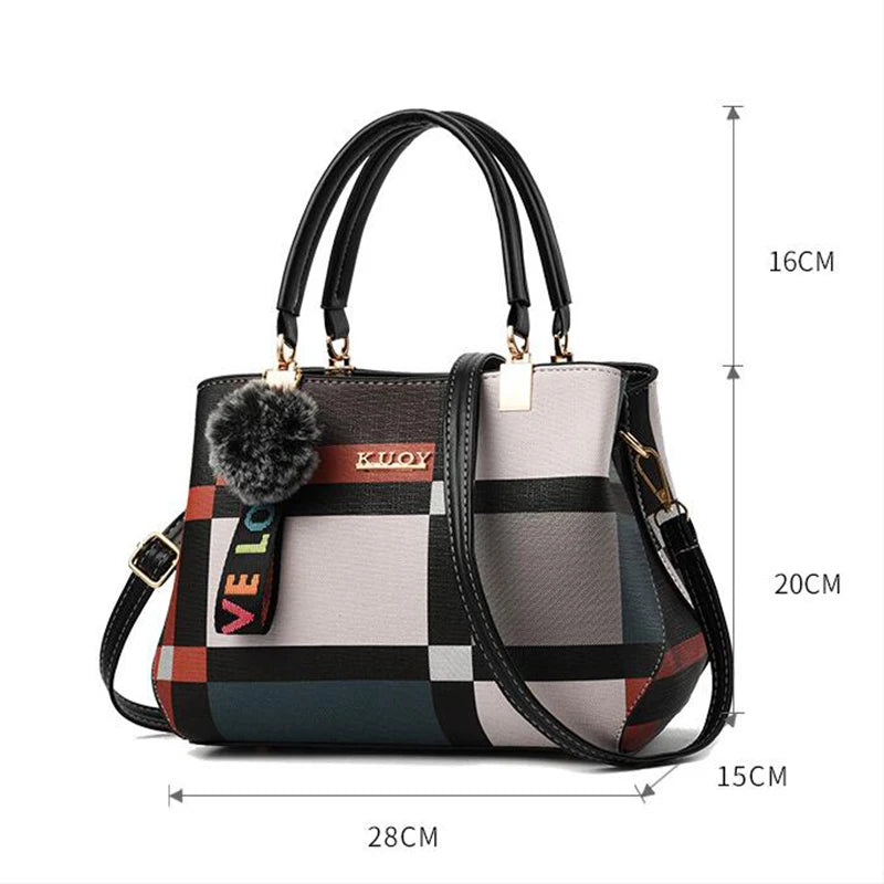 Women's Hand Bags PU Leather Casual Crossbody for Women Ladies Tote Handbag