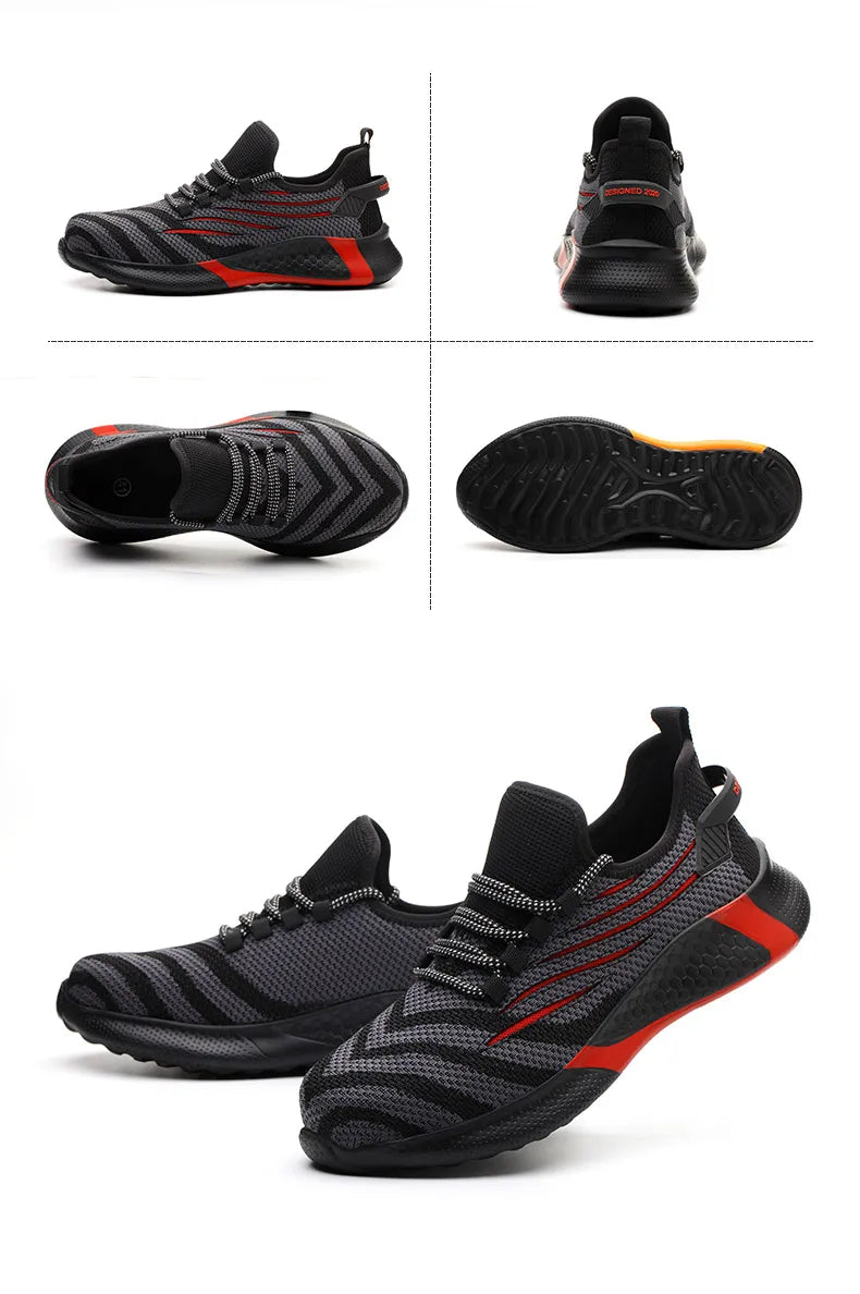 Men Safety Shoes Anti-puncture Work Place Sneakers Indestructible Men Boots