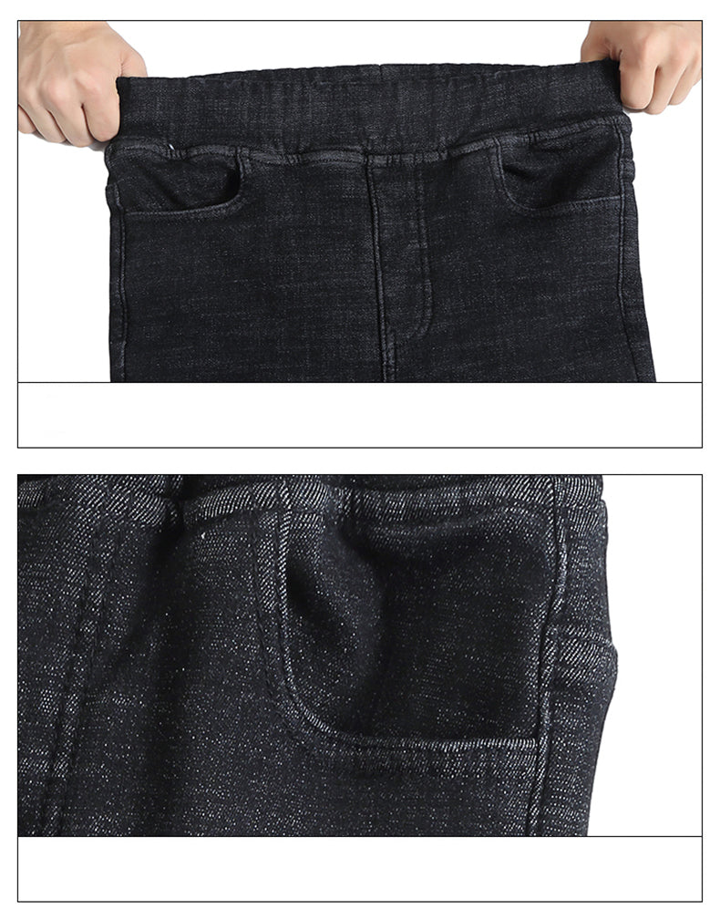 Women Jean Casual Thick Thermal Winter New Skinny Stretch waist Jeans Fleece Pencil Pants Plush Warm Trousers