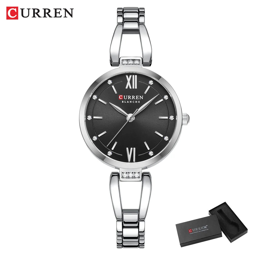 Women Watch CURREN Quartz Watch Charming Stainless Steel Women's Wristwatches