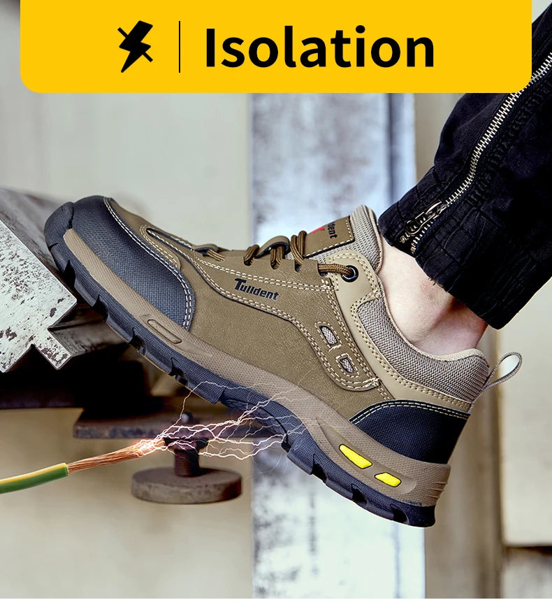 Men Safety Boots Anti-smash Anti-puncture Work Shoes Sneakers Style Indestructible 10kv Boots