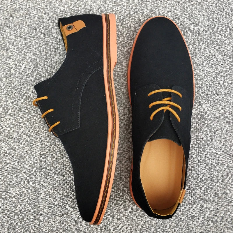 Men Shoes Suede Leather Casual Shoes Classic Comfortable Footwear Dress Shoes
