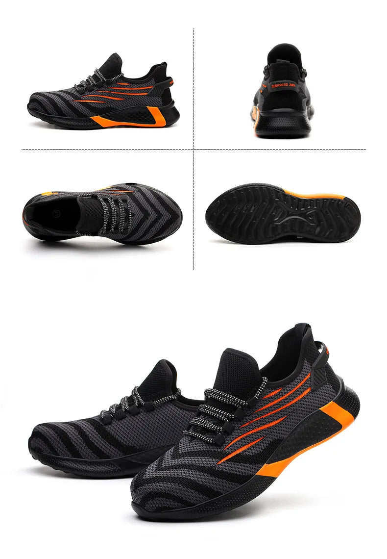 Men Safety Shoes Anti-puncture Work Place Sneakers Indestructible Men Boots