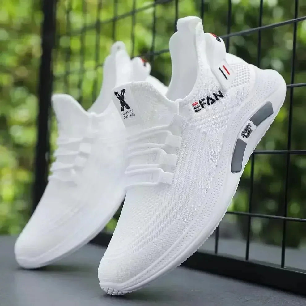 Men's Shoes Sneakers Breathable Non-slip Men Shoes Lace Up Running Shoes