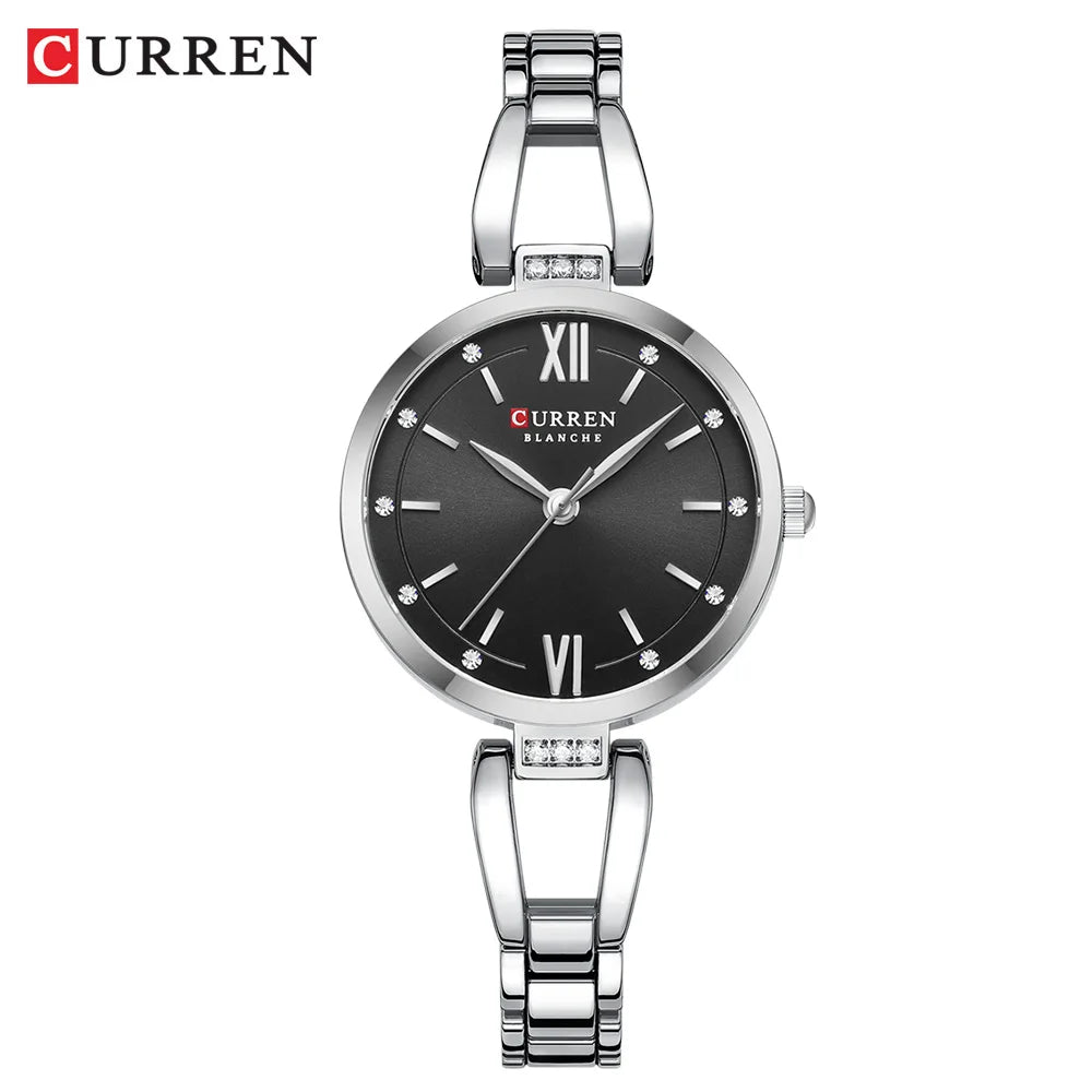 Women Watch CURREN Quartz Watch Charming Stainless Steel Women's Wristwatches