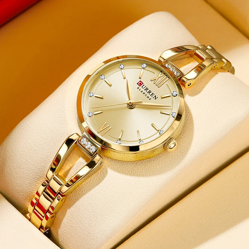 Women Watch CURREN Quartz Watch Charming Stainless Steel Women's Wristwatches
