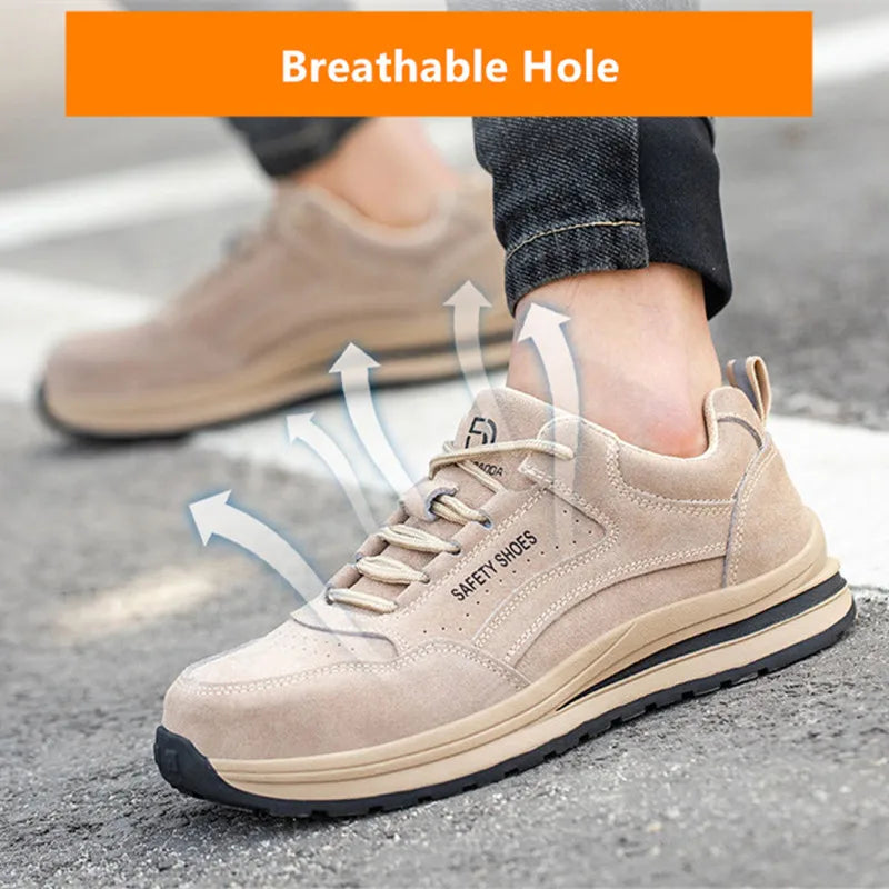 Safety Shoes Breathable Work Shoes Anti Stab sneakers Style Indestructible Shoes Anti Smashing