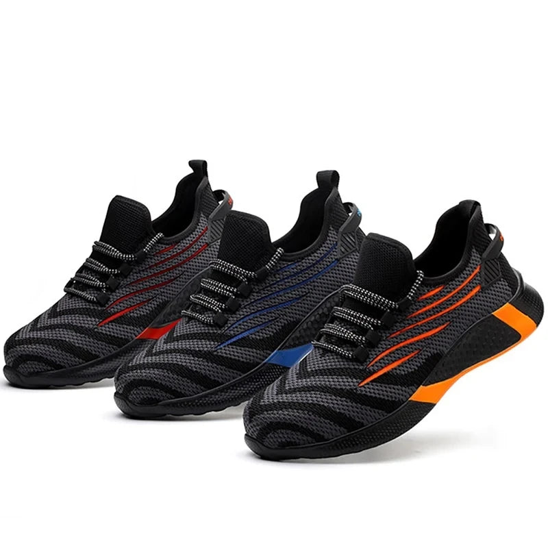Men Safety Shoes Anti-puncture Work Place Sneakers Indestructible Men Boots