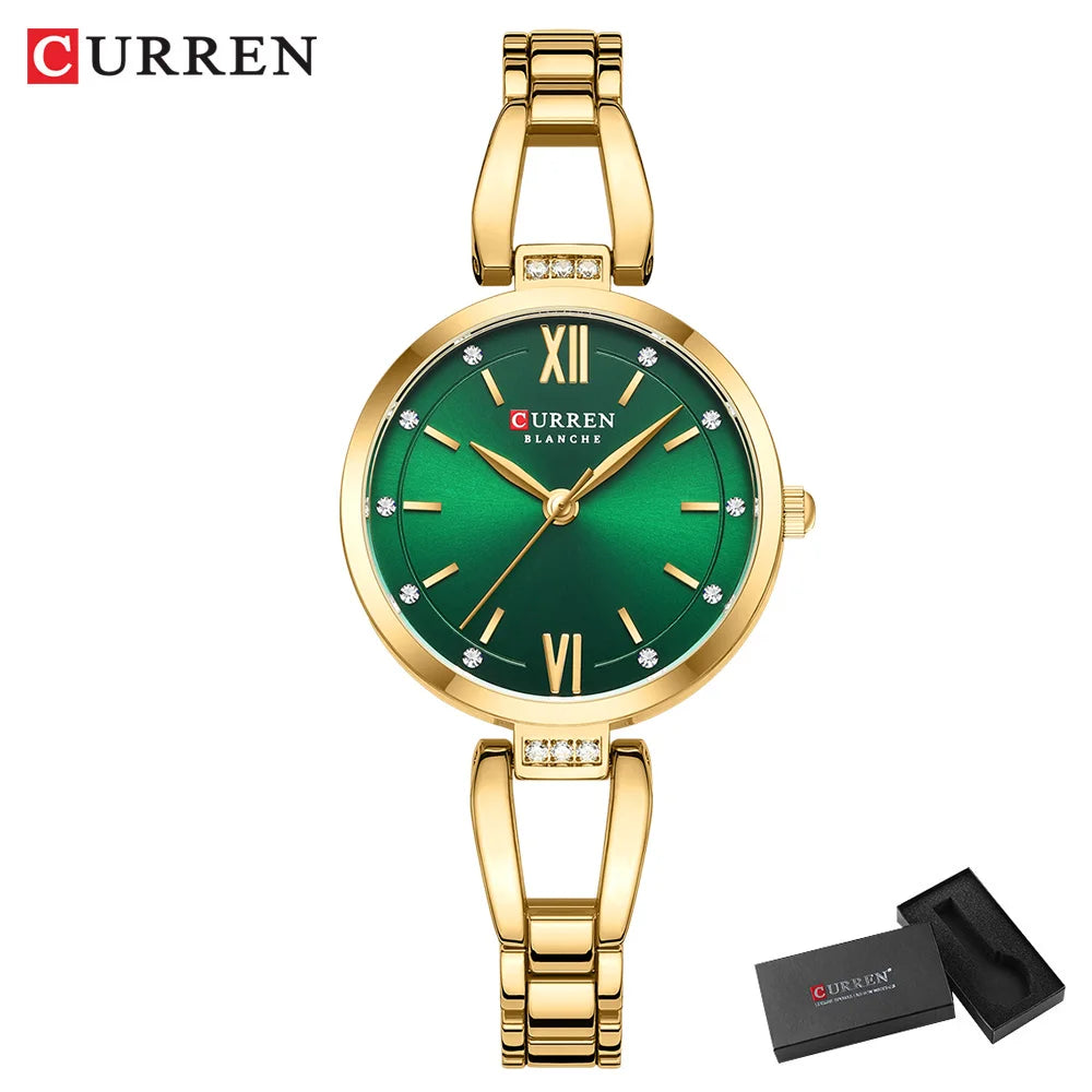 Women Watch CURREN Quartz Watch Charming Stainless Steel Women's Wristwatches