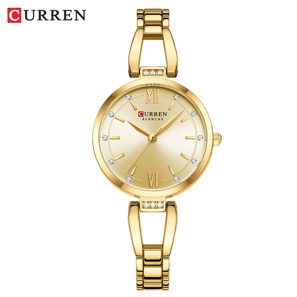 Women Watch CURREN Quartz Watch Charming Stainless Steel Women's Wristwatches